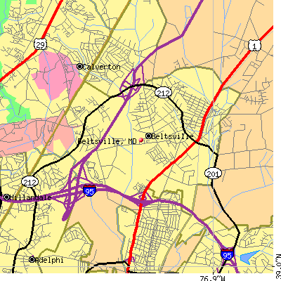 Beltsville map