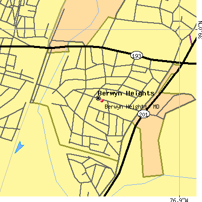 Berwyn Heights map