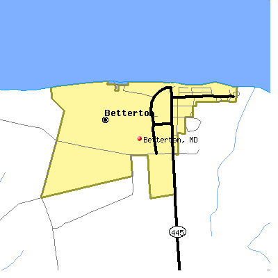Betterton map