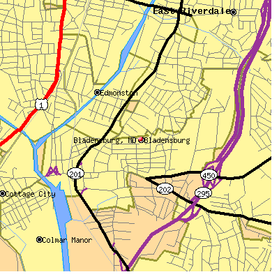 Bladensburg map