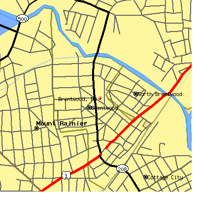 Brentwood map