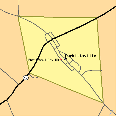 Burkittsville map