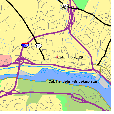 Cabin John map