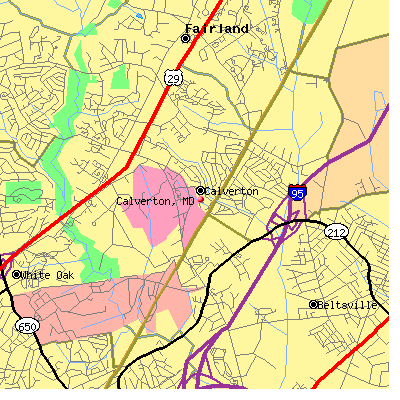Calverton map