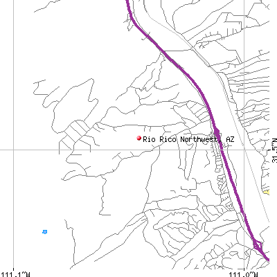 Rio Rico Northwest map