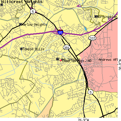 Camp Springs map