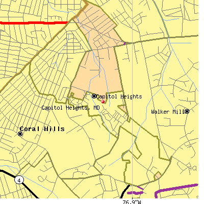 Capitol Heights map