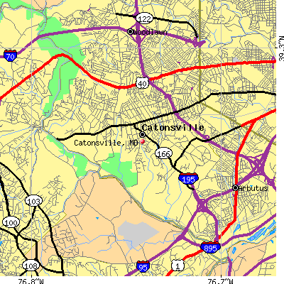 Catonsville map