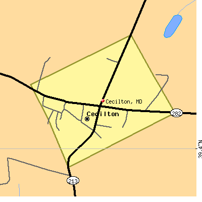 Cecilton map