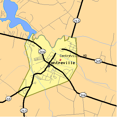 Centreville map