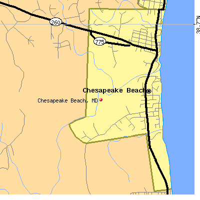 Chesapeake Beach map