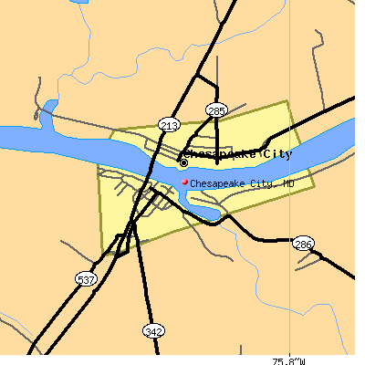 Chesapeake City map