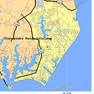 Chesapeake Ranch Estates-Drum Point map
