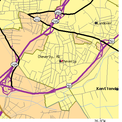 Cheverly map