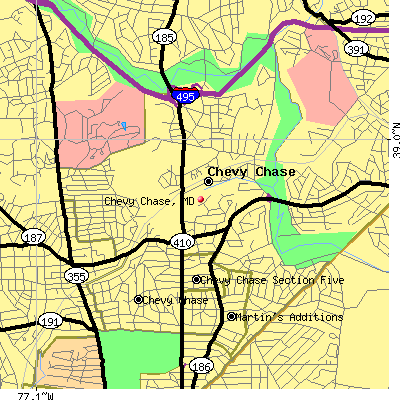 Chevy Chase map