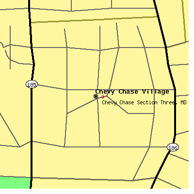 Chevy Chase Section Three map