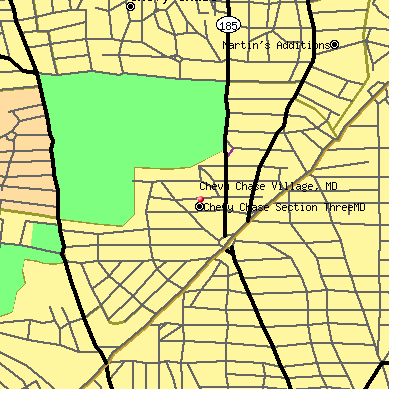 Chevy Chase Village map