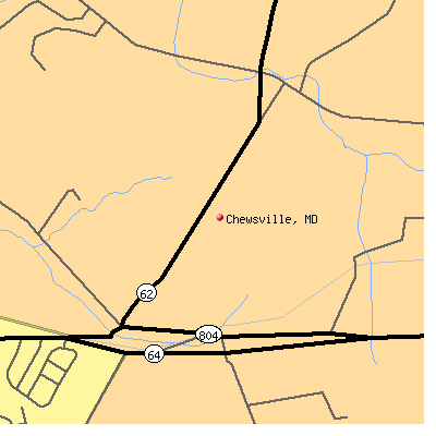 Chewsville map