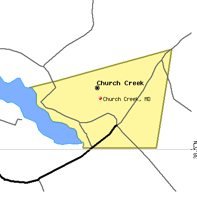 Church Creek map