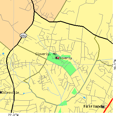 Cloverly map