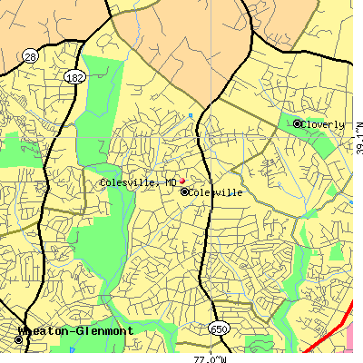 Colesville map