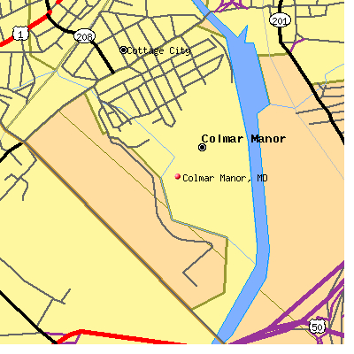 Colmar Manor map