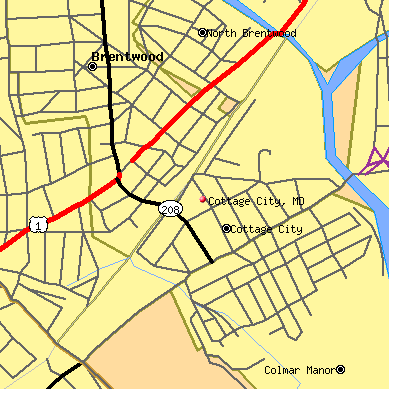 Cottage City map