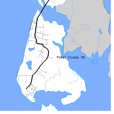 Deal Island map