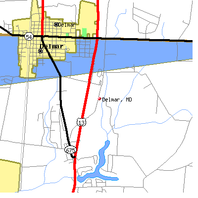 Delmar map