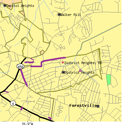 District Heights map