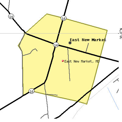 East New Market map