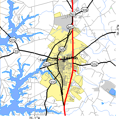 Easton map