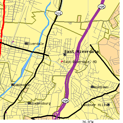 East Riverdale map