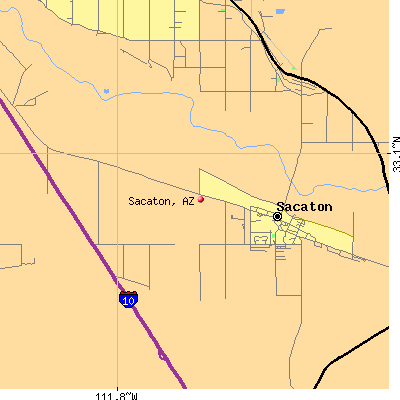 Sacaton map