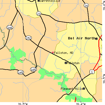 Fallston map
