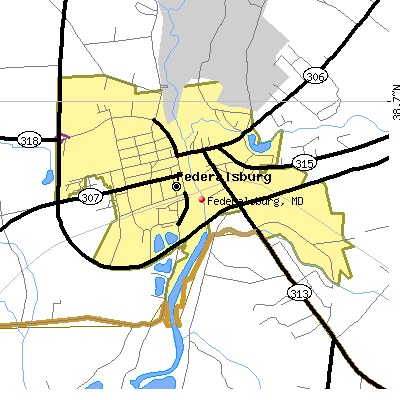 Federalsburg map