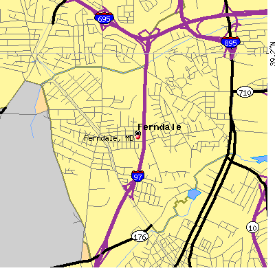 Ferndale map
