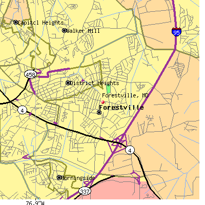 Forestville map