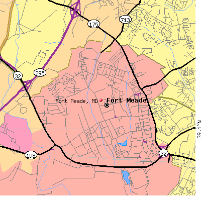 Fort Meade map