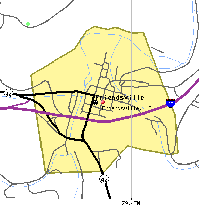 Friendsville map