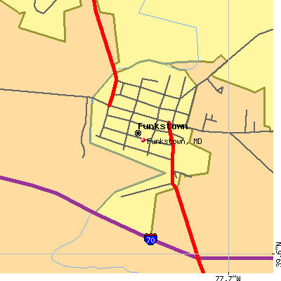 Funkstown map