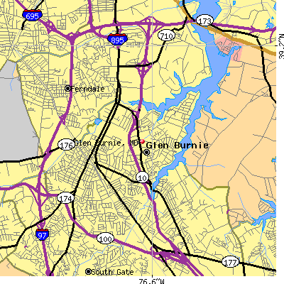 Glen Burnie map