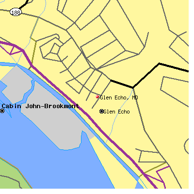 Glen Echo map
