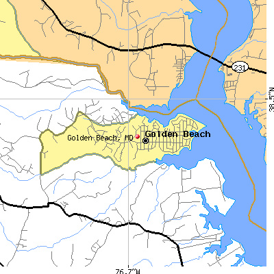 Golden Beach map