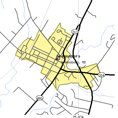 Greensboro map