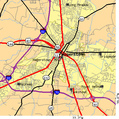 Hagerstown map