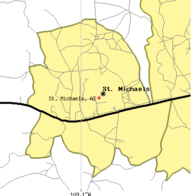 St. Michaels map