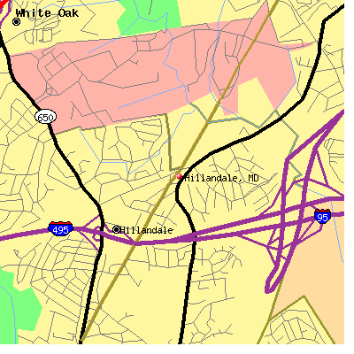 Hillandale map