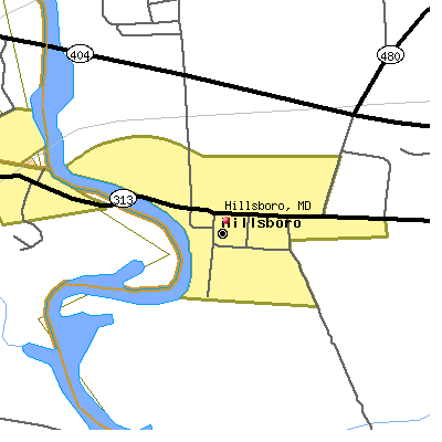 Hillsboro map