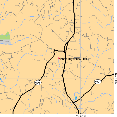 Huntingtown map